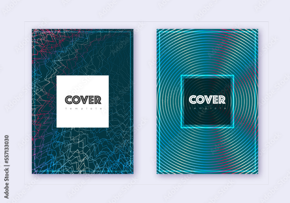 Hipster cover design template set. Red white blue Hipster cover design template set. Red white blue
