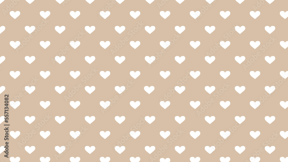 beige background with white hearts beige background with white hearts