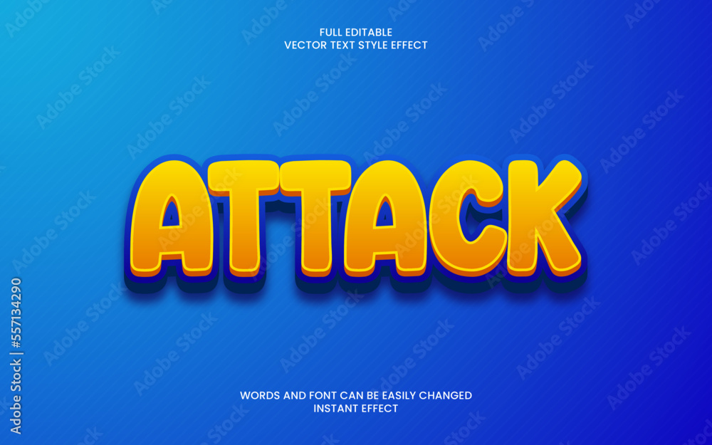 Attack Text Effect