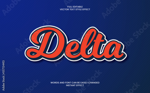 Delta Text Effect