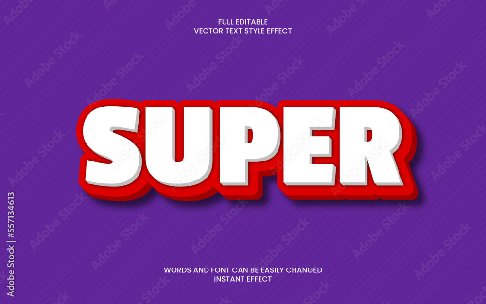 Obraz premium Super Text Effect