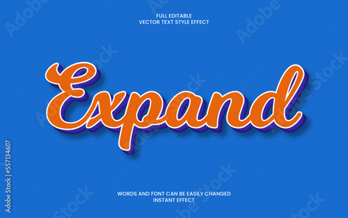 Expand Text Effect