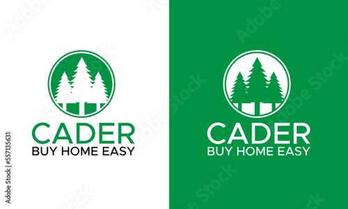 Cader real estate logo design vector and eps files photo