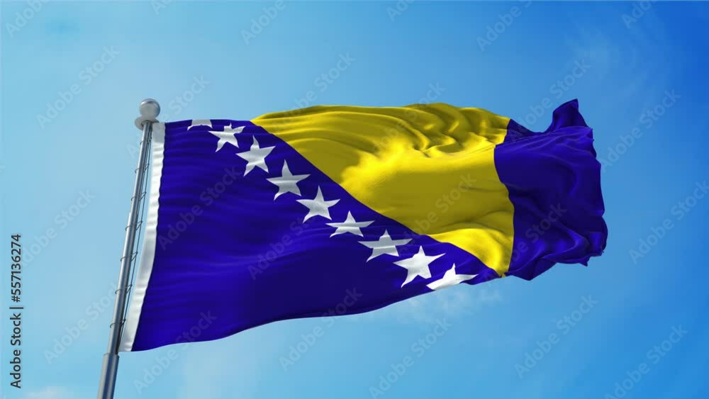 3x5 Bosnia And Herzegovina Flag – Polyester, Brass Grommets, Fade Resistant