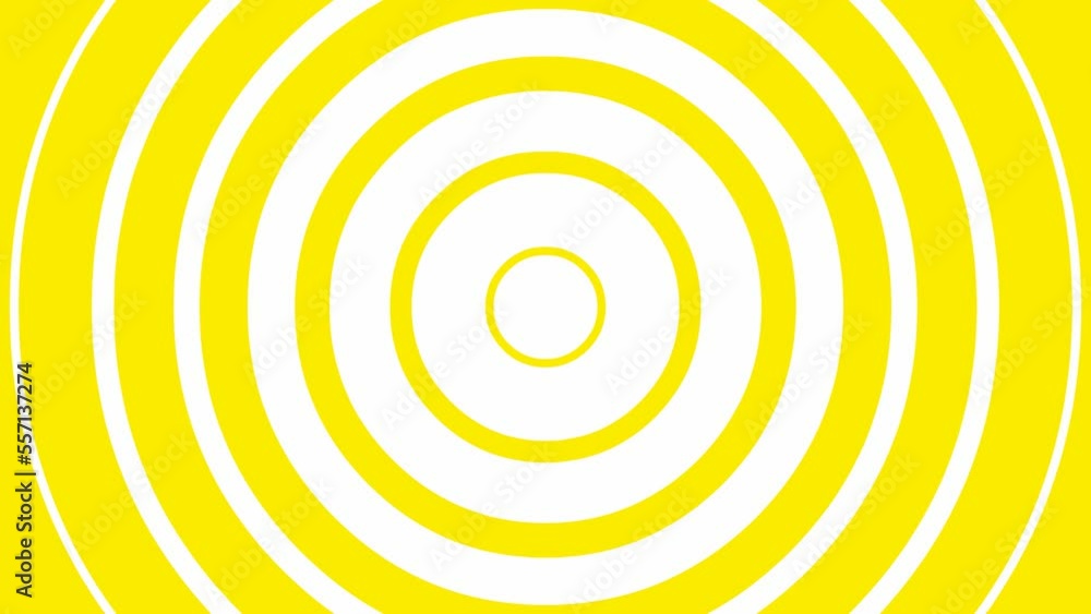 Animated increasing yellow linear circles from the center. Flat vector illustration isolated on white background.
Animated increasing yellow linear circles from the center. Flat vector illustration isolated on white background.