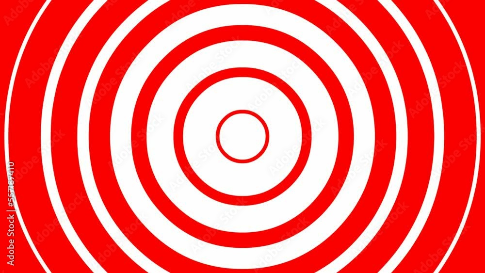 Animated increasing red linear circles from the center. Flat vector illustration isolated on white background.
Animated increasing red linear circles from the center. Flat vector illustration isolated on white background.