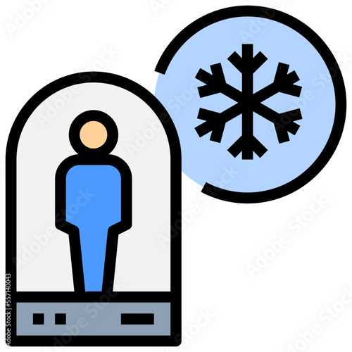 cryogenics filled outline style icon