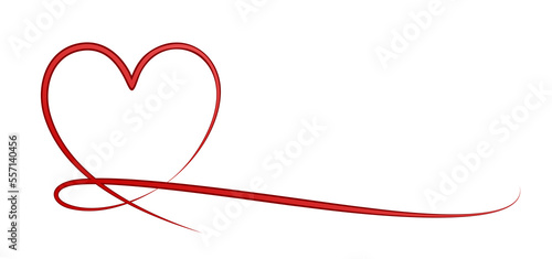 Symbol of the stylized red heart.