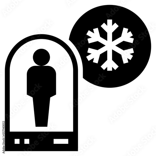 cryogenics glyph style icon