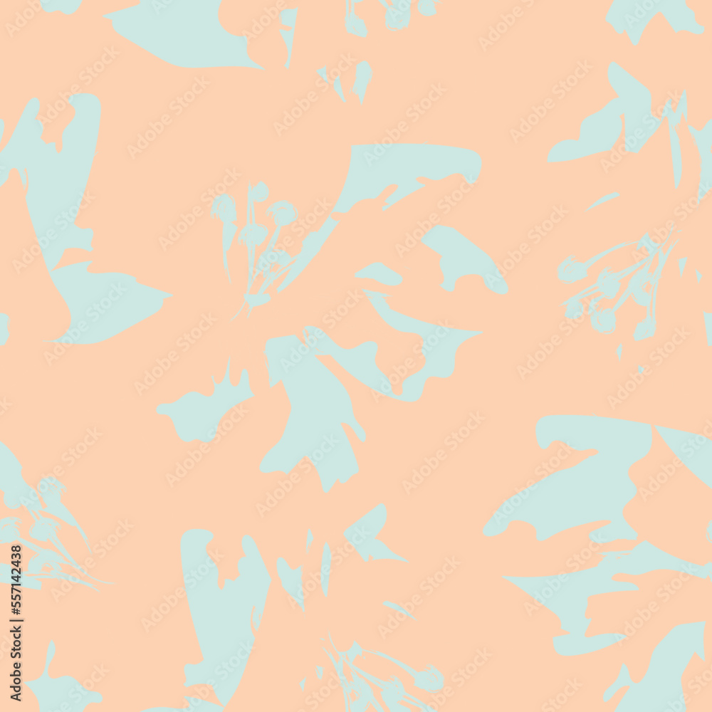 Floral Brush strokes Seamless Pattern Design Floral Brush strokes Seamless Pattern Design