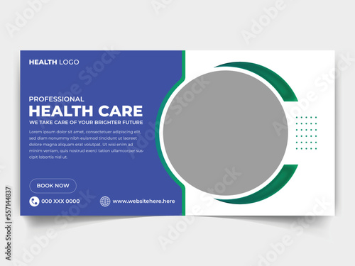 Modern social media ads post banner design template for medical, signboard, signage and dental care