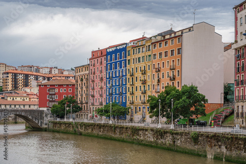 Cityscapes and buildings in Bilbao, Basque Country of Spain