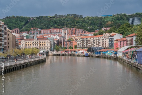 Cityscapes and buildings in Bilbao, Basque Country of Spain