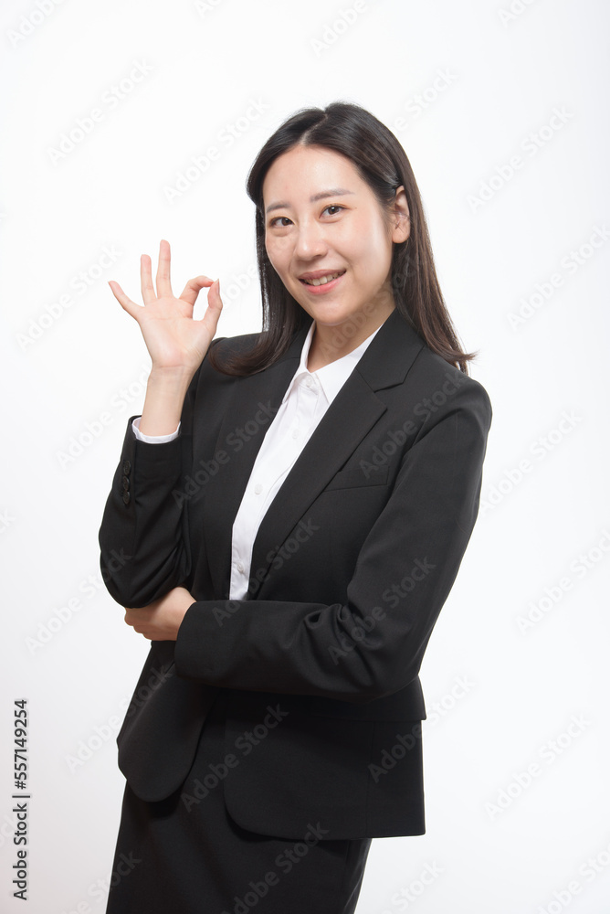 Portrait of successful business asian over white background Portrait of successful business asian over white background