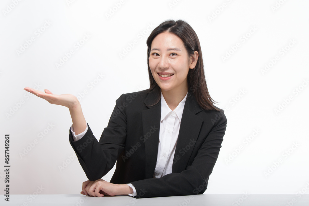 Portrait of successful business asian over white background Portrait of successful business asian over white background