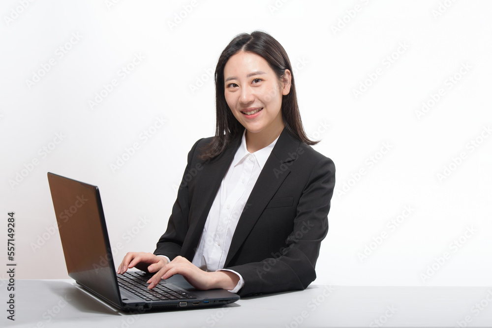 Portrait of successful business asian over white background Portrait of successful business asian over white background