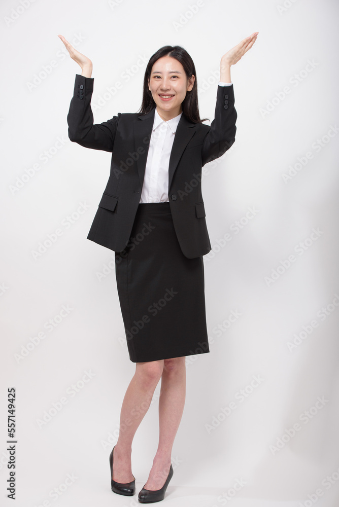 Portrait of successful business asian over white background Portrait of successful business asian over white background