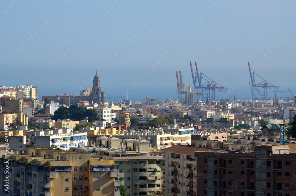 Vista de Málaga desde la Finca de la Concepción