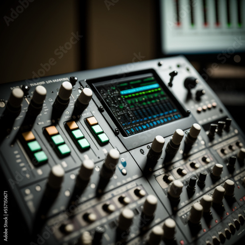 audio mixing board