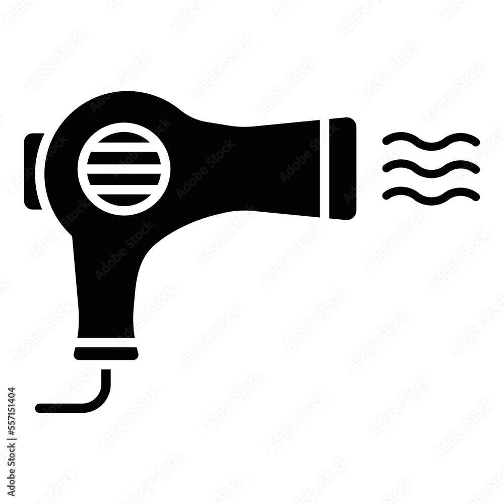 Hair dryer icon vector design template Hair dryer icon vector design template