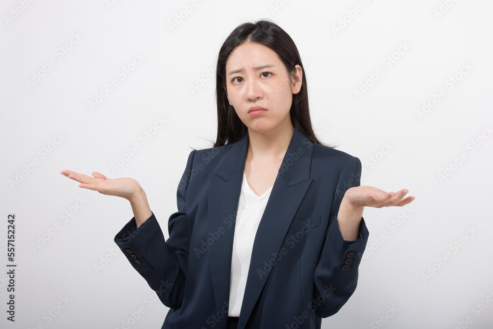 Portrait of successful business asian over white background Portrait of successful business asian over white background