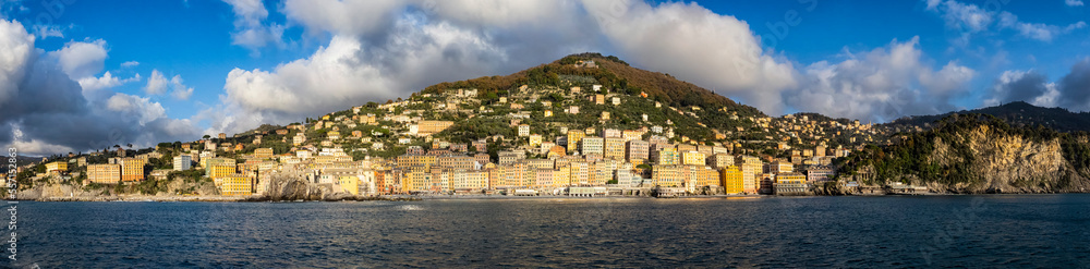 Waterfront buildings in Camogli town