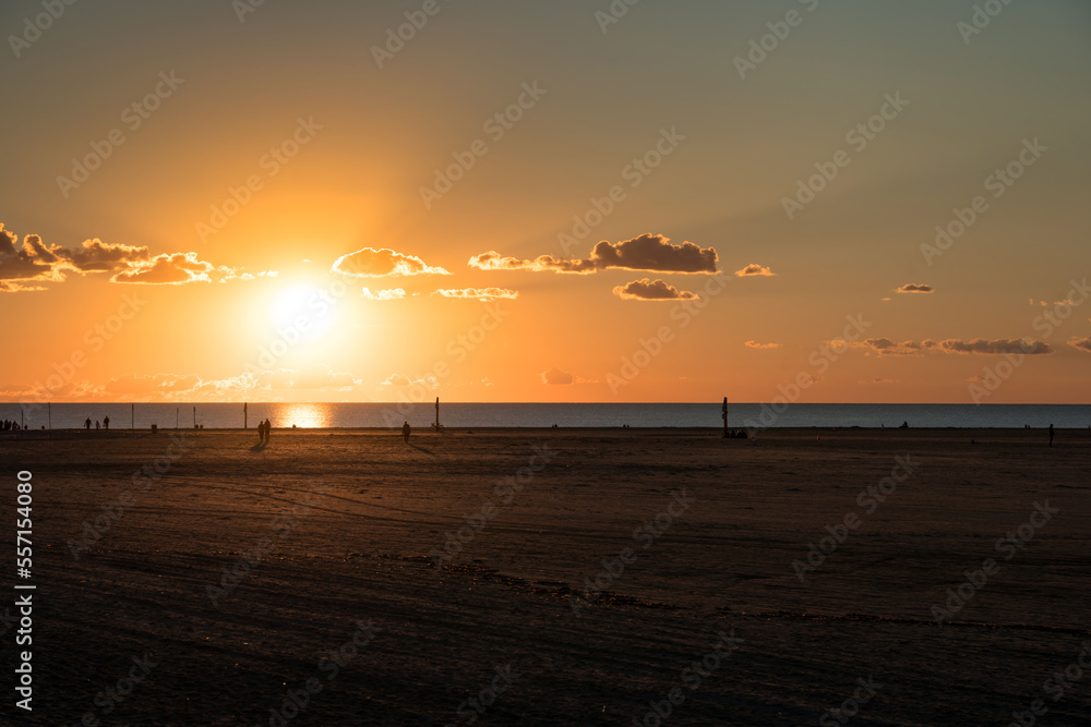Sunset in the North Sea