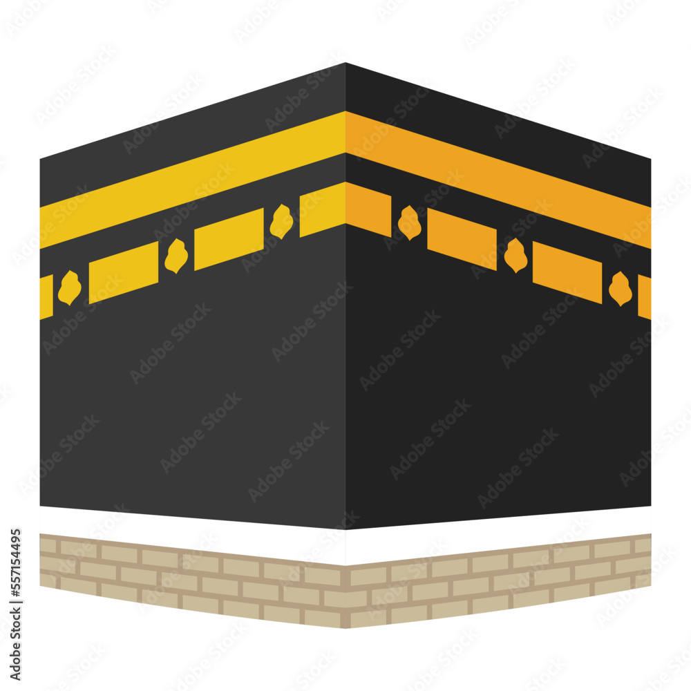 Fototapeta premium Kaaba Mecca Illustration