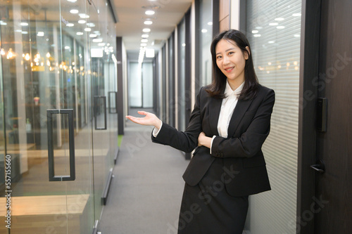 Wallpaper Mural Portrait of successful asian young businesswoman working in her office Torontodigital.ca
