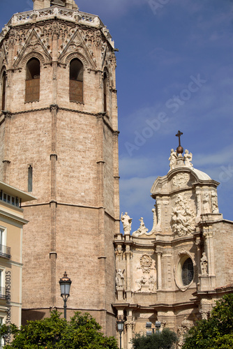 Saint Mary Cathedral and the Miguelete tower, Valencia, Spain photo