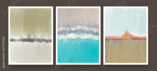 Abstract painting for wall decor