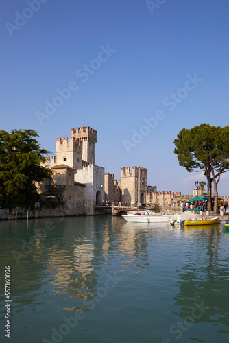The scaliger castle of Sirmione, Brescia province, Italy