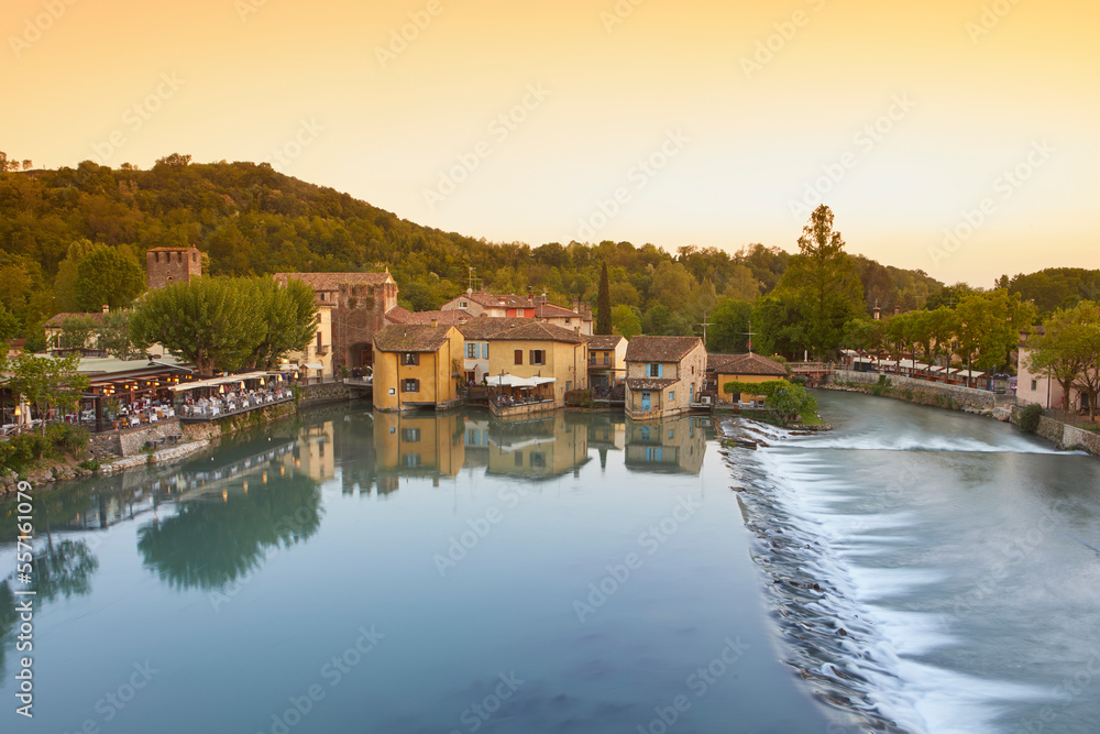 Traditional watermills in Borghetto of Valeggio sul Mincio, Verona province, Italy