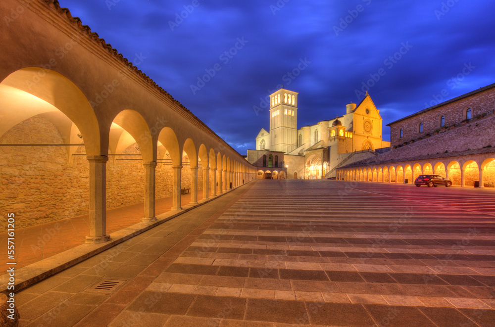 Obraz premium Basilica of San Francesco d'Assisi, Assisi, Italy