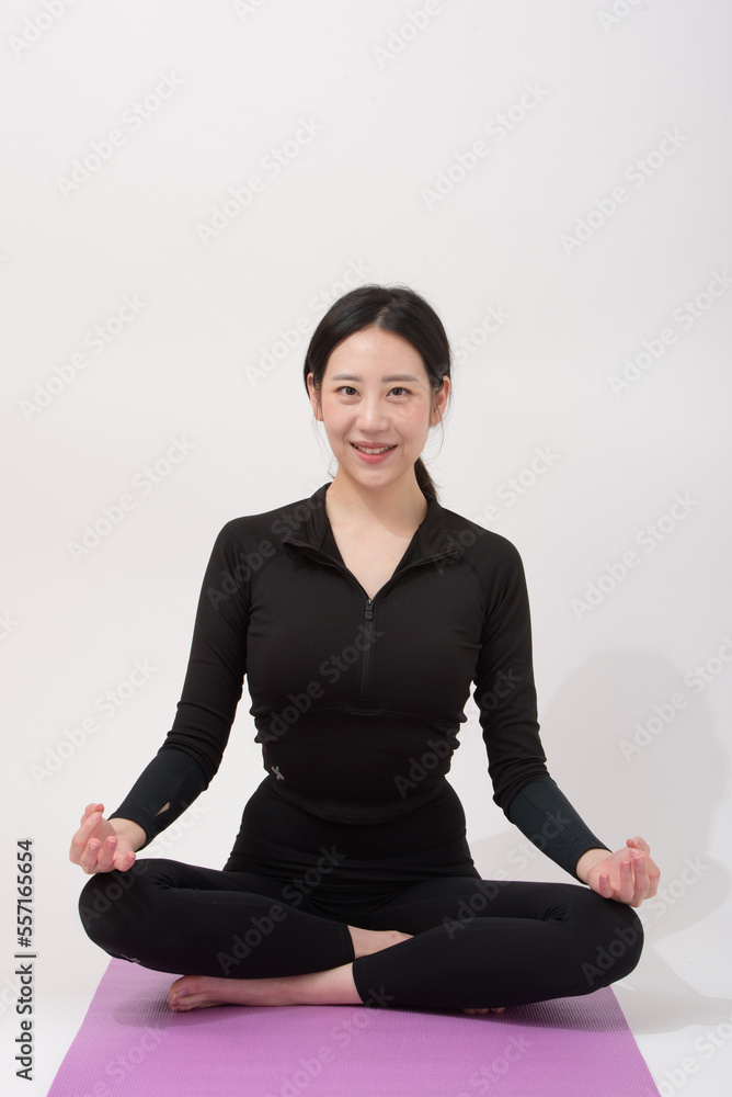 Cropped image of determined woman losing weight at home. Sport and lifestyle concept. Cropped image of determined woman losing weight at home. Sport and lifestyle concept.