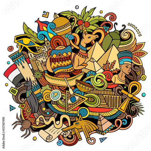 Egypt cartoon doodle funny illustration