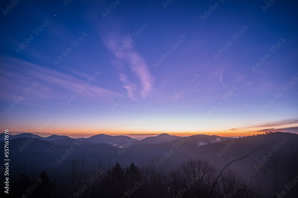 morgenlicht über den bergen