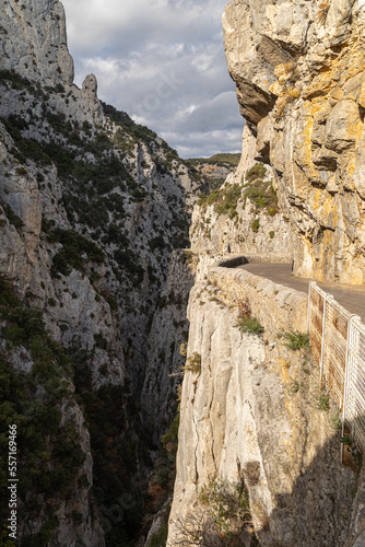 the Galamus gorges, carved out by the Agly river © philippe paternolli