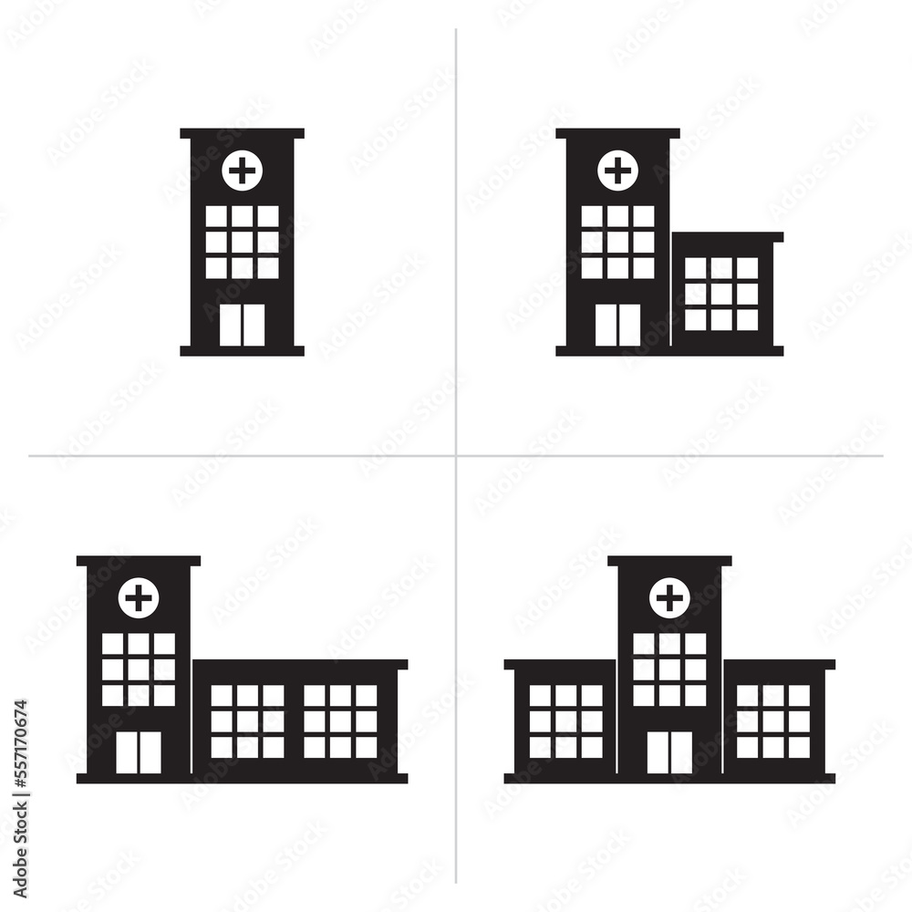 hospital building icon editable. building symbol vector illustration for graphic and web design.