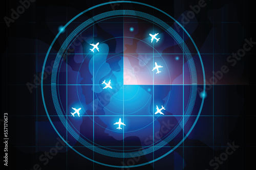 Simulation screen showing various flights for transportation and passengers.