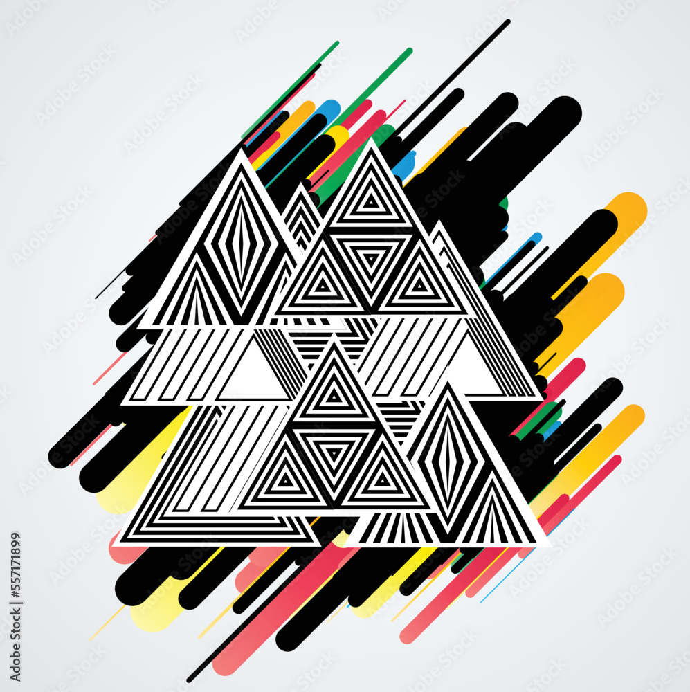 Obraz premium Abstract geometric Lines Background . Vector Design . 