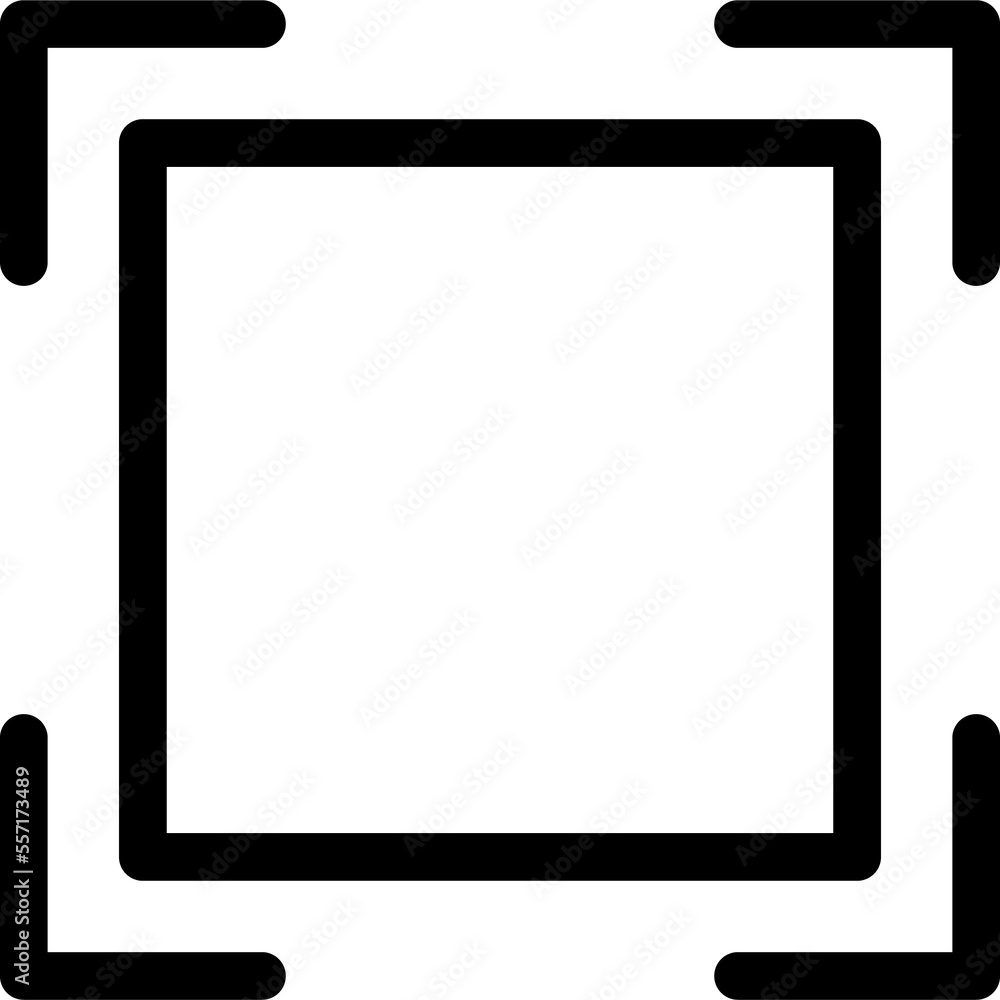 square frame target thin line edit, editing icon square frame target thin line edit, editing icon