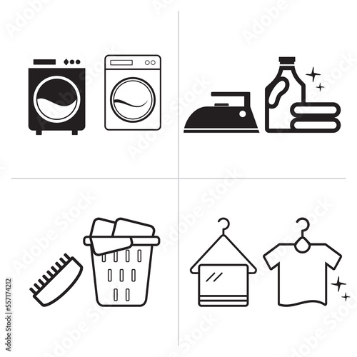 laundry icon vector, best laundry icon flat design. electrical equipment