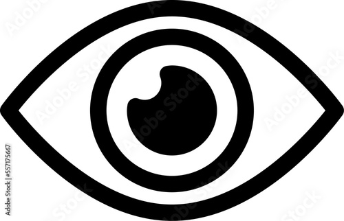 eye tool thin line edit, editing icon