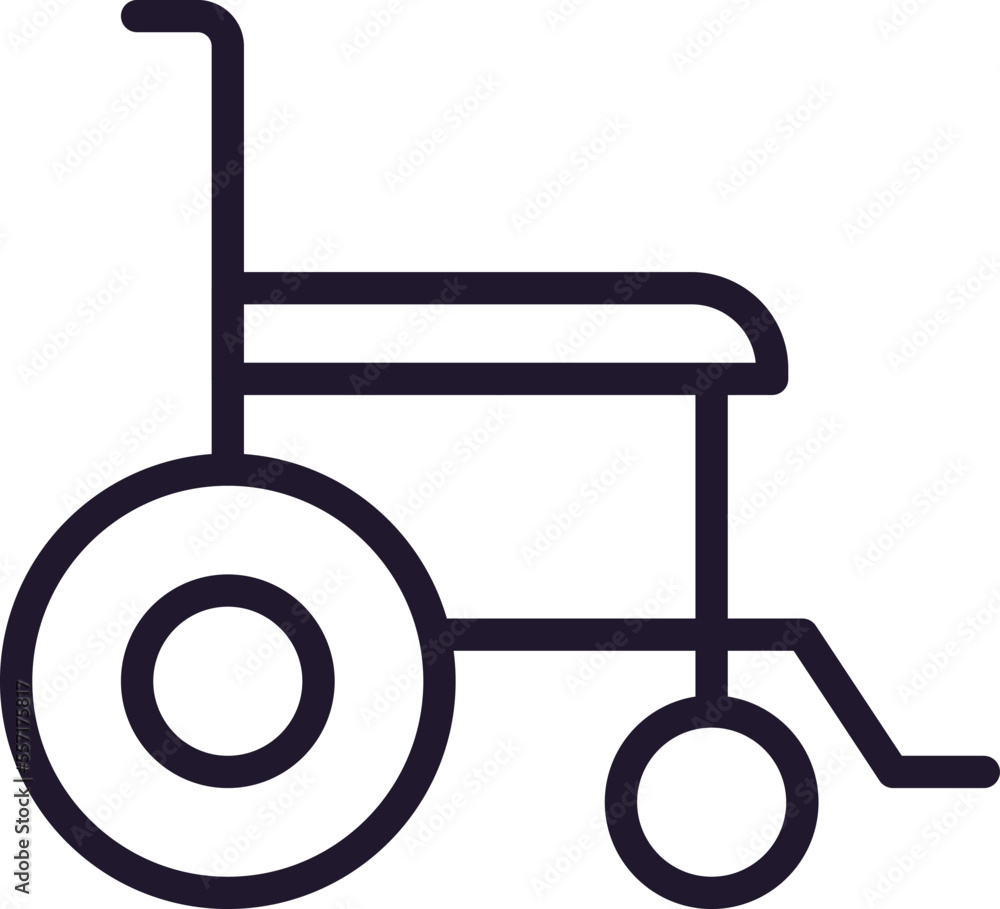 Health symbol. Vector sign for web sites, adverts, UI, internet shops and stores. Editable stroke. Vector line icon of wheelchair Health symbol. Vector sign for web sites, adverts, UI, internet shops and stores. Editable stroke. Vector line icon of wheelchair