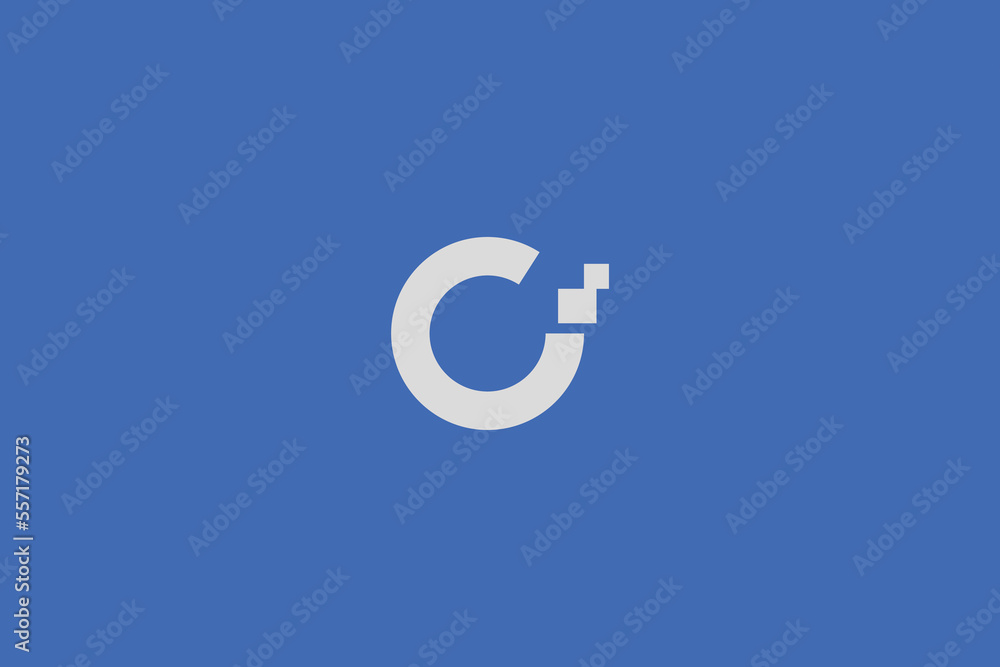 Minimal Awesome Trendy Professional Letter C i Software Logo Design Template On Blue Background Minimal Awesome Trendy Professional Letter C i Software Logo Design Template On Blue Background