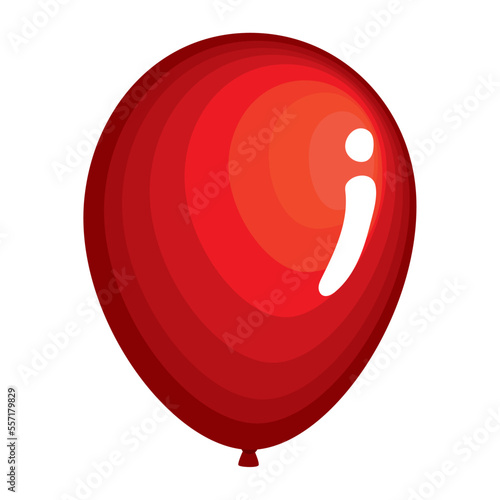 red balloon helium floating