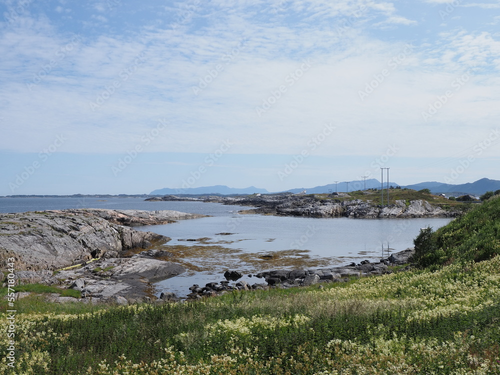 Atlantic Ocean Road near Hustadvika village in Romsdal region, Norway Atlantic Ocean Road near Hustadvika village in Romsdal region, Norway