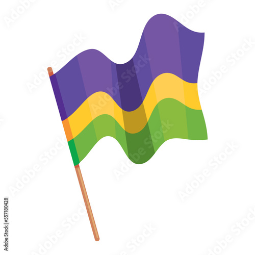 mardi gras flag