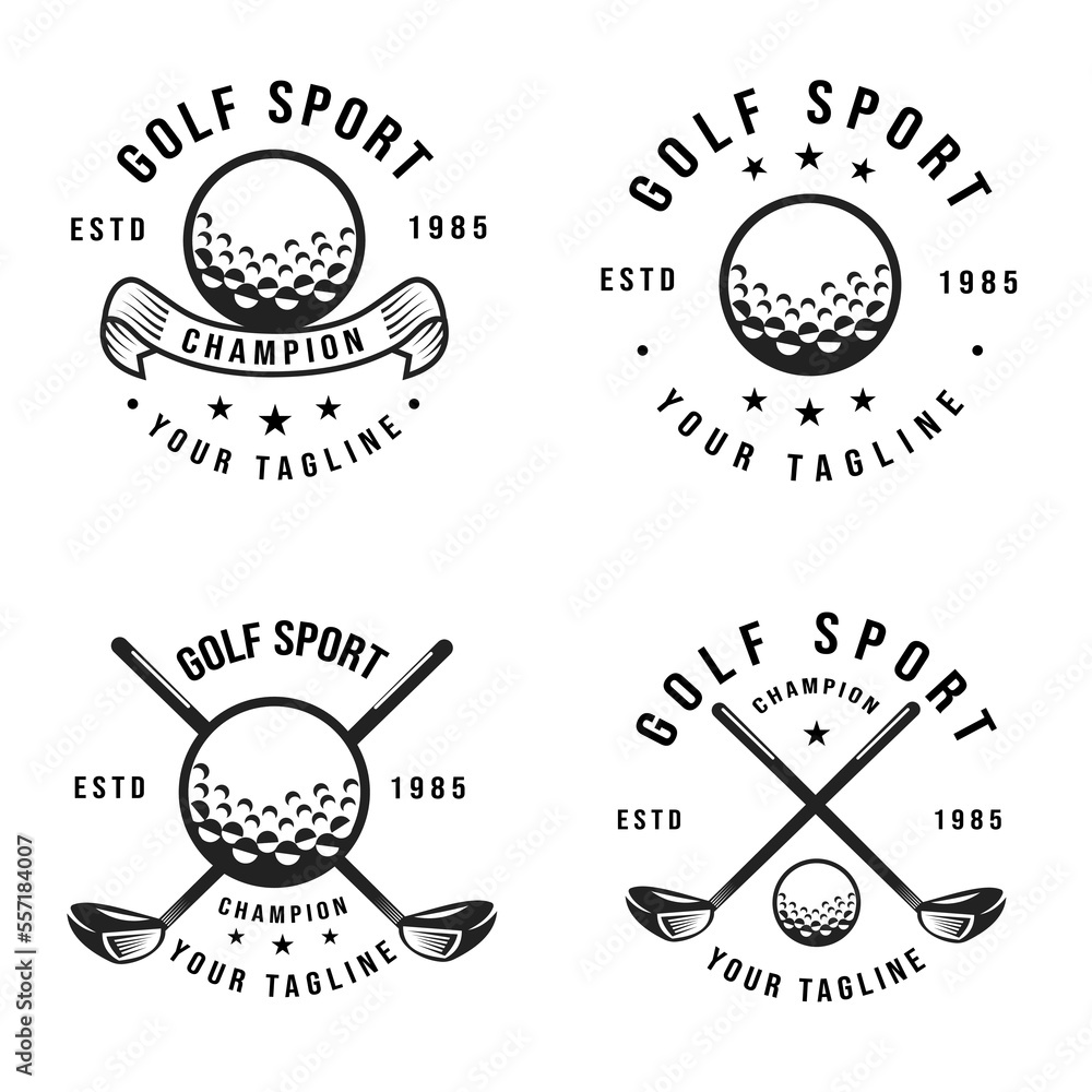 Golf championship logo design vector 13168391 Vector Art at Vecteezy